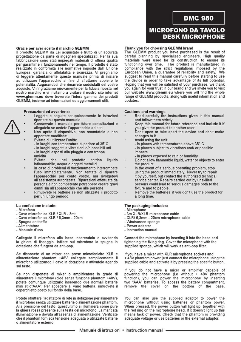 GLEMM DMC 980 instruction manual