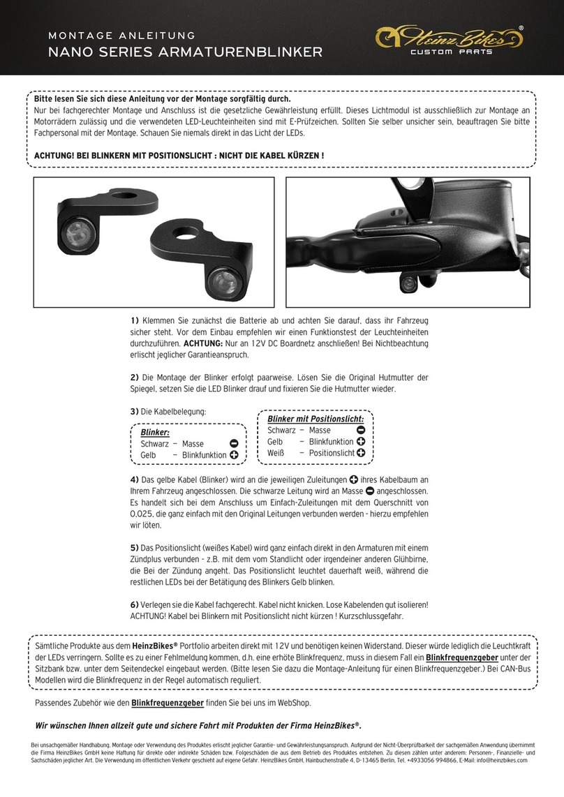 HeinzBikes NANO Series Mounting instructions