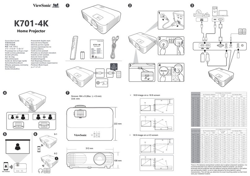 ViewSonic K701-4K quick start guide
