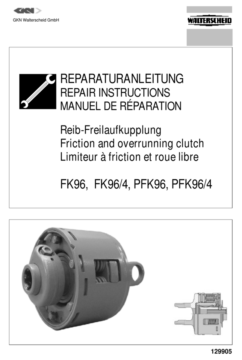 WALTERSCHEID FK96 Repair instructions