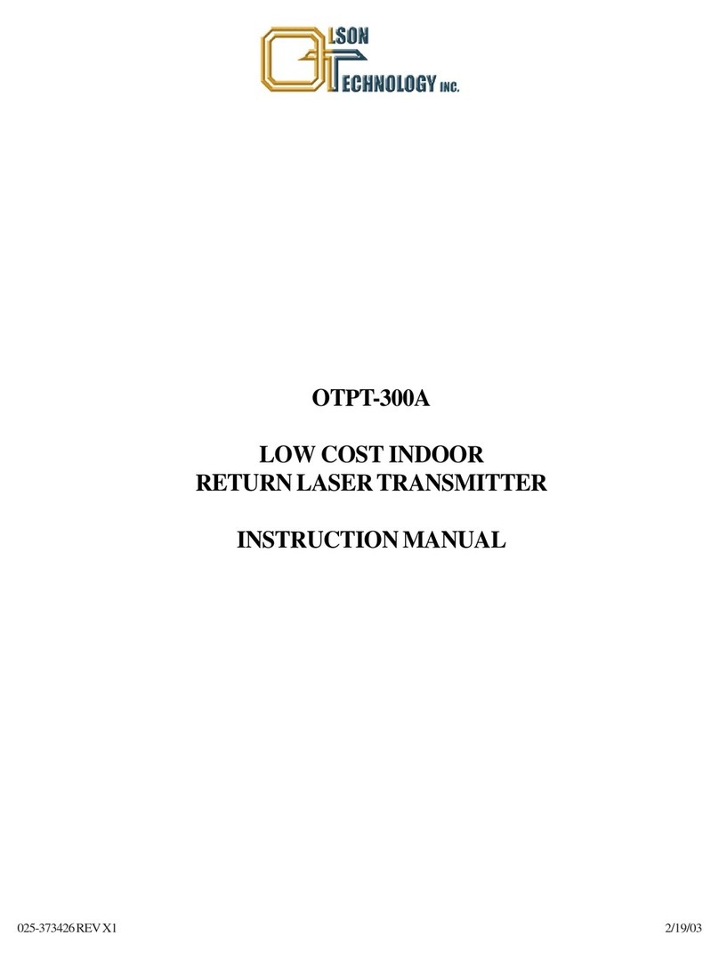 Olson Technology OTPT-300A User manual