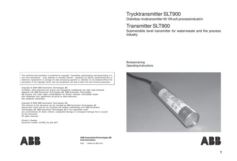 ABB SLT900 operating instructions