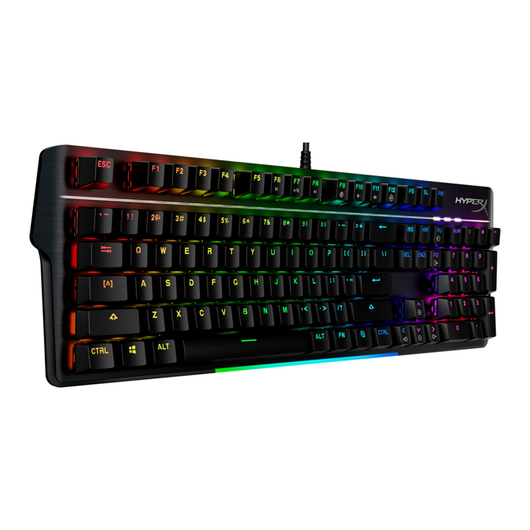HyperX Alloy MKW100 user manual