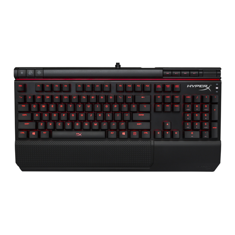 HyperX Alloy Elite Cherry MX Blue user manual