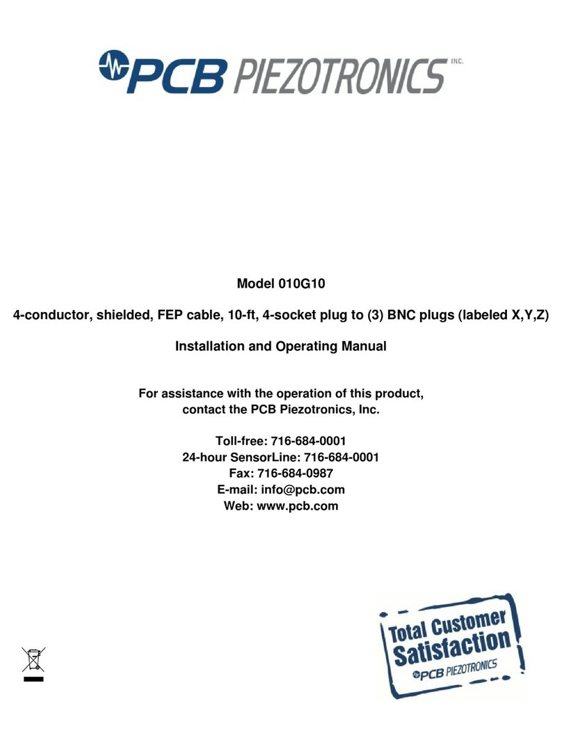 PCB Piezotronics 010G10 User manual