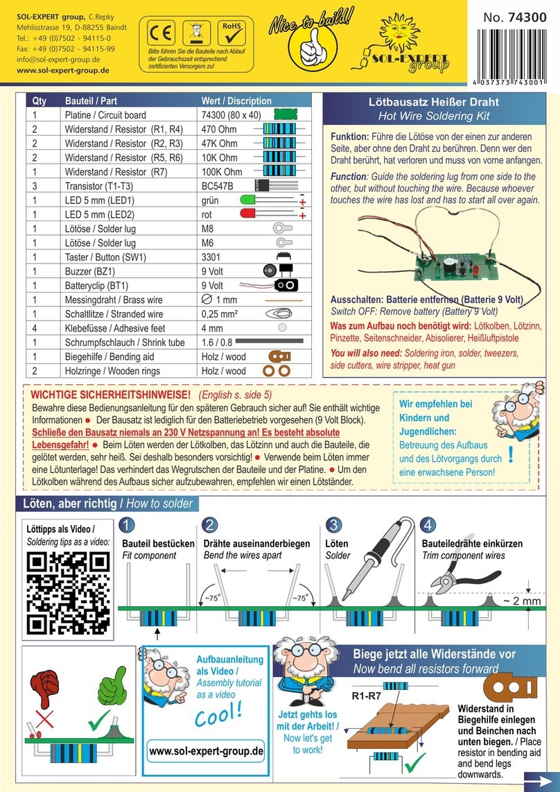 Sol-Expert 74300 User manual
