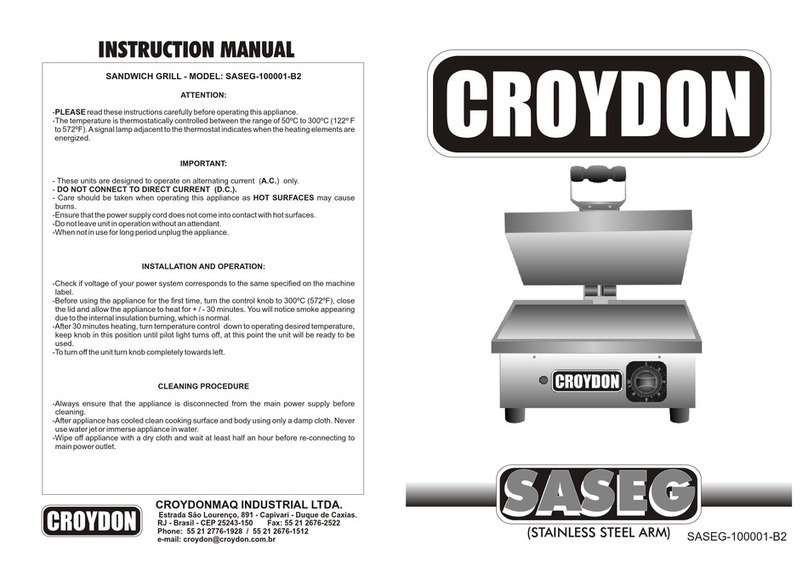 croydon SASEG-100001-B2 instruction manual