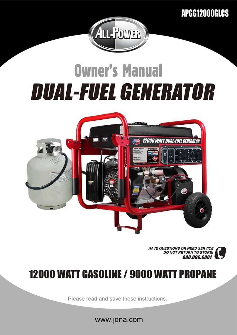 ALLPOWER APGG12000GLCS User manual ALLPOWER APGG12000GLCS User manual