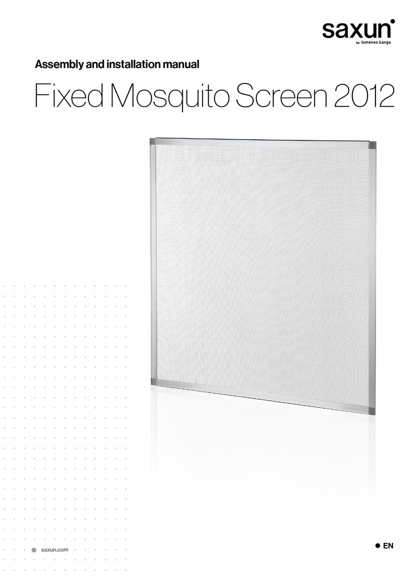 Gimenez Ganga Saxun Fixed Mosquito Screen 2012 Assembly and installation manual Gimenez Ganga Saxun Fixed Mosquito Screen 2012 Assembly and installation manual