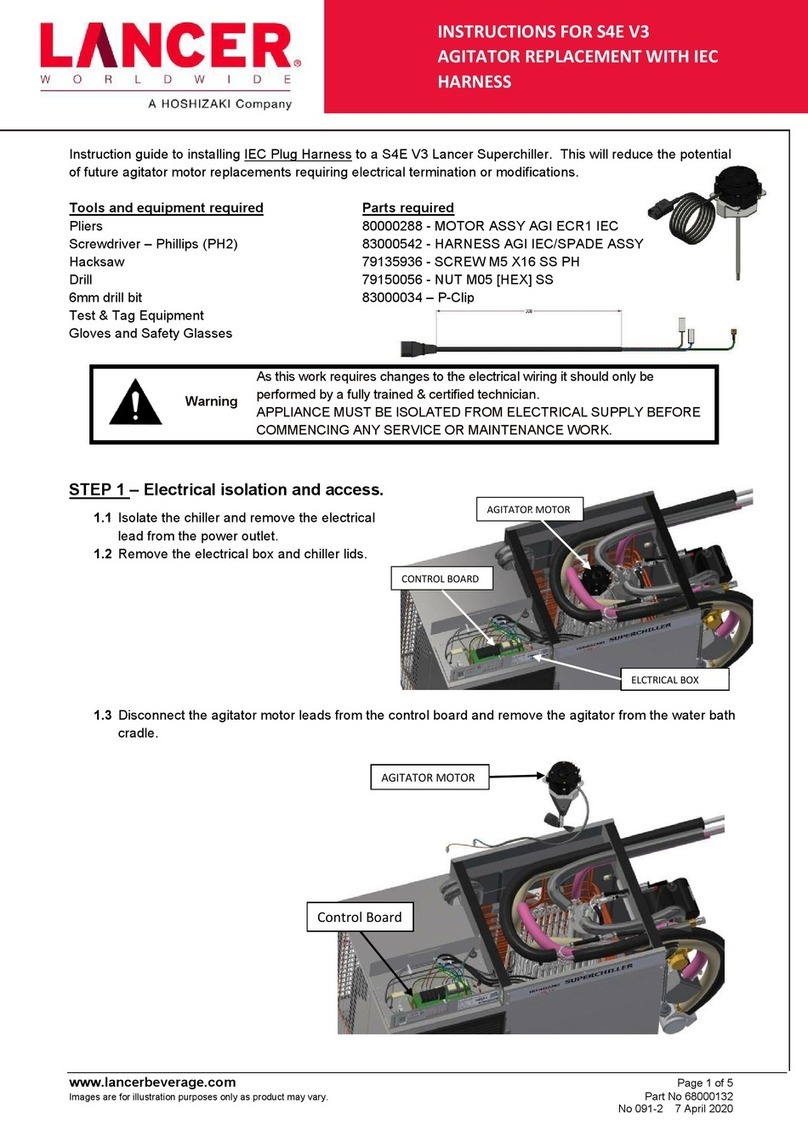 Hoshizaki LANCER S4E V3 Hi-Carb Superchiller instructions Hoshizaki LANCER S4E V3 Hi-Carb Superchiller instructions
