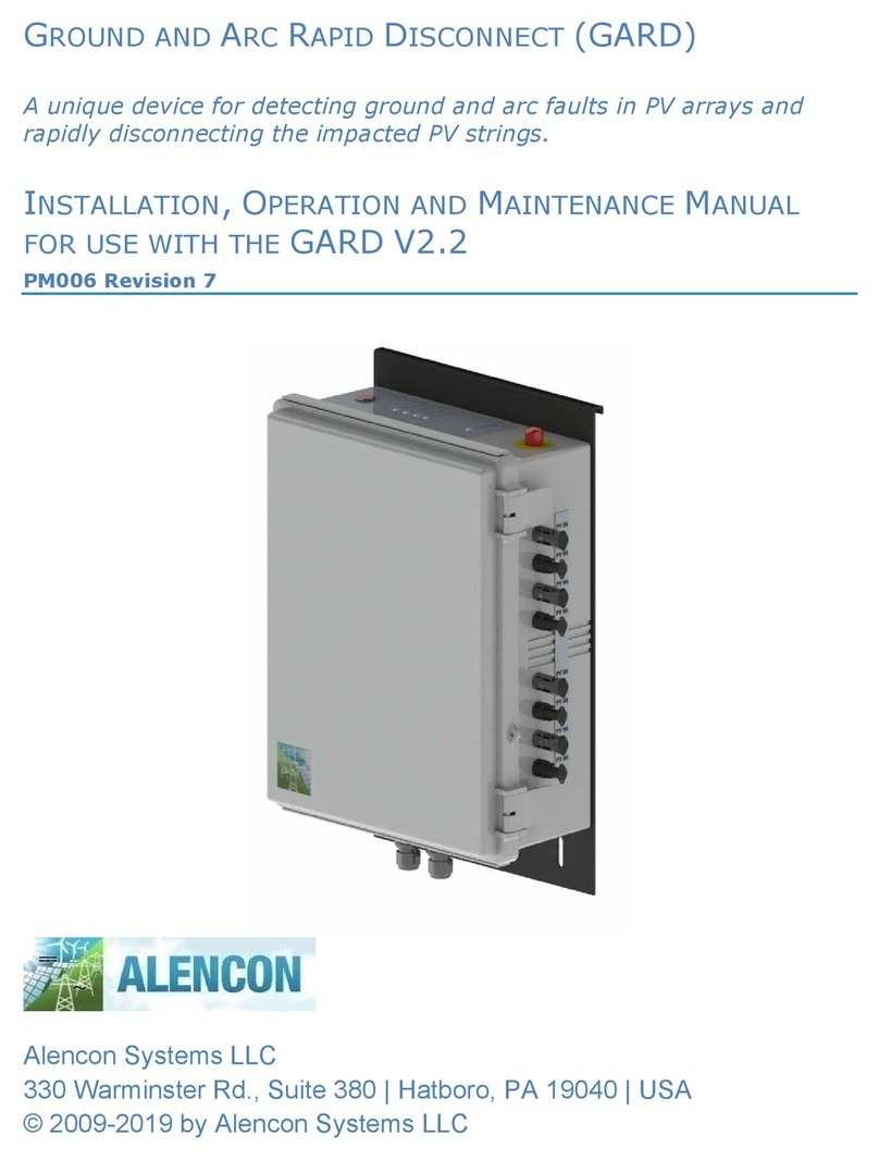 ALENCON GARD-1000-V2.2 Installation, operation and maintenance manual