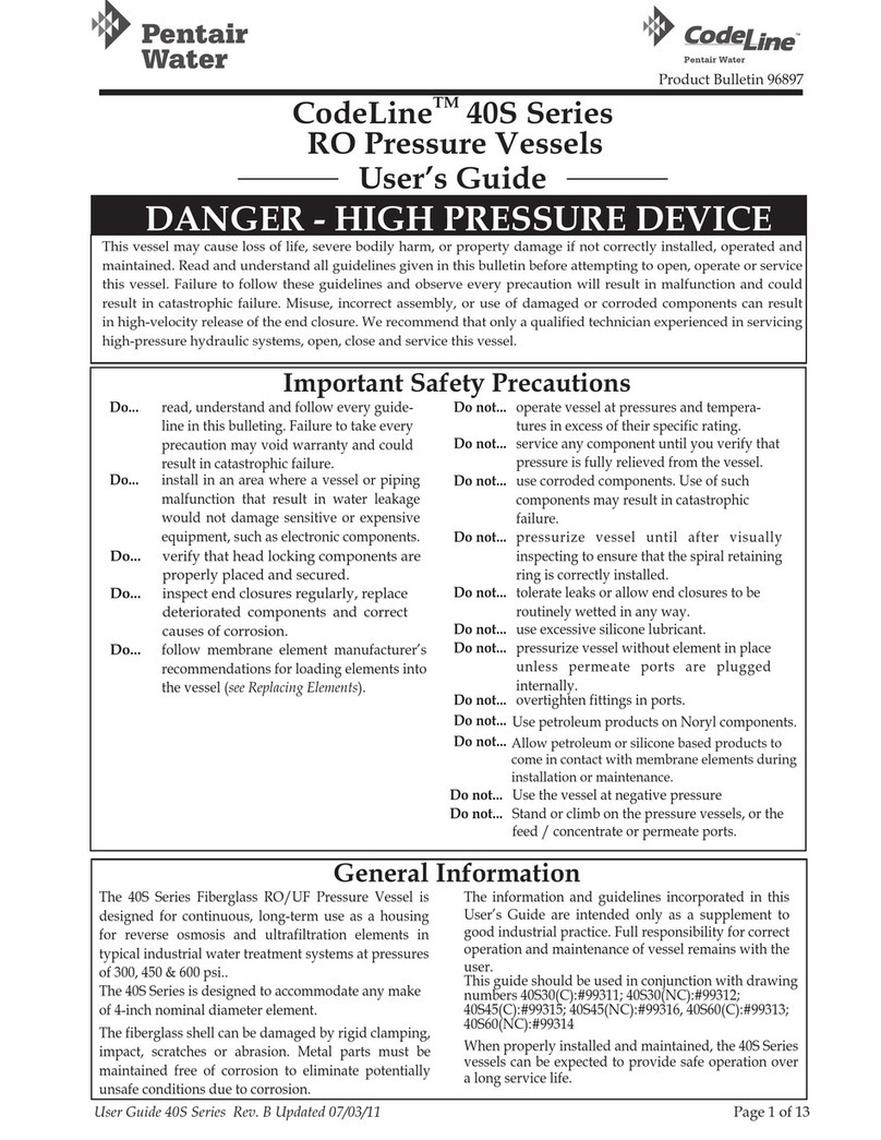 Pentair Pool Products CodeLine 40S Series user guide