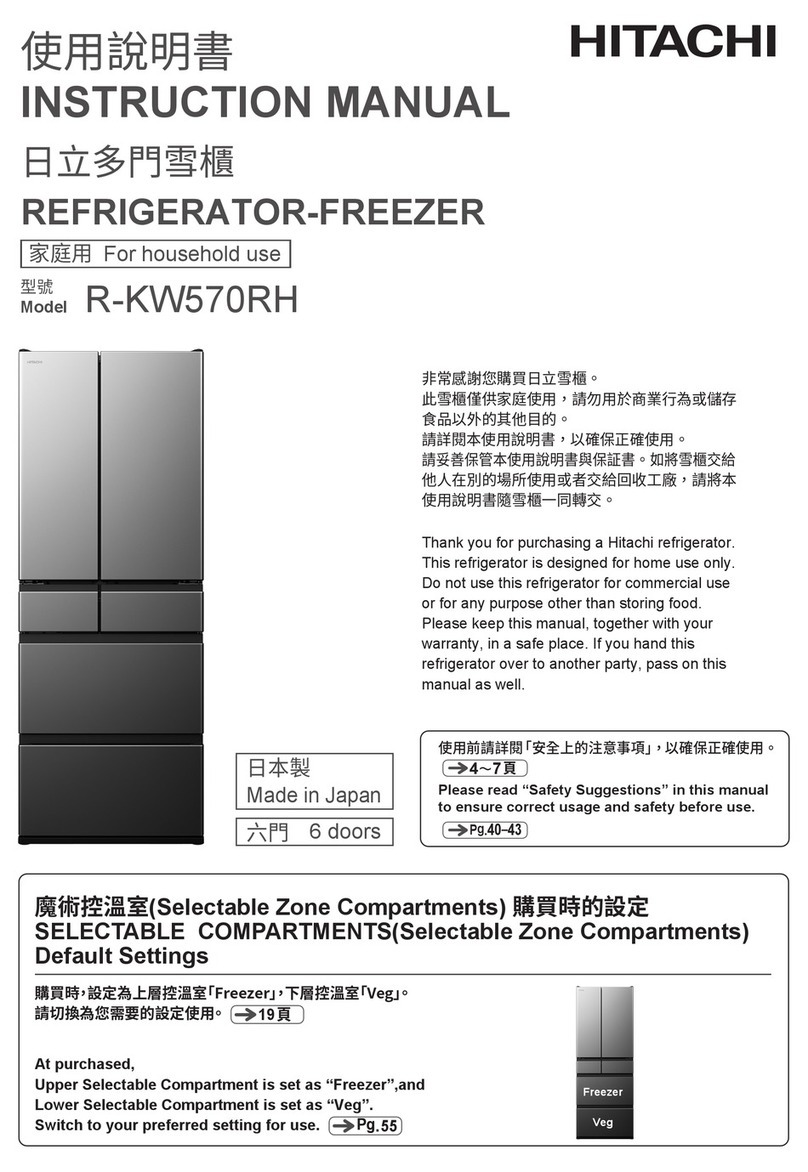 Hitachi R-KW570RH User manual