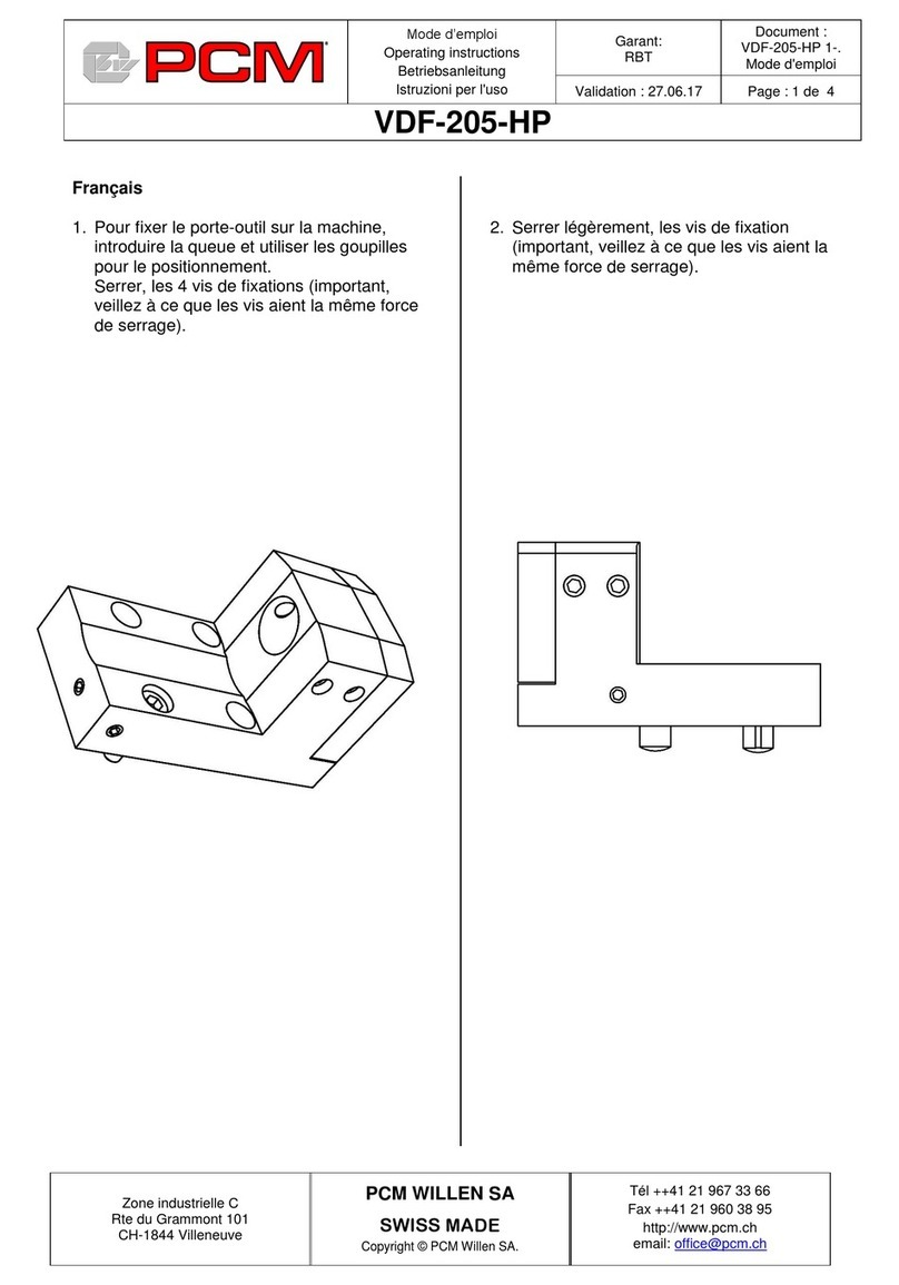 PCM VDF-205-HP operating instructions PCM VDF-205-HP operating instructions