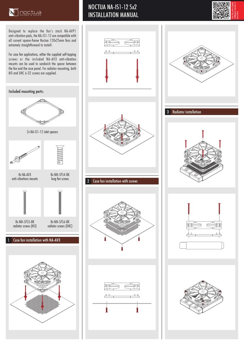 Noctua NA-IS1-12 Sx2 installation manual Noctua NA-IS1-12 Sx2 installation manual