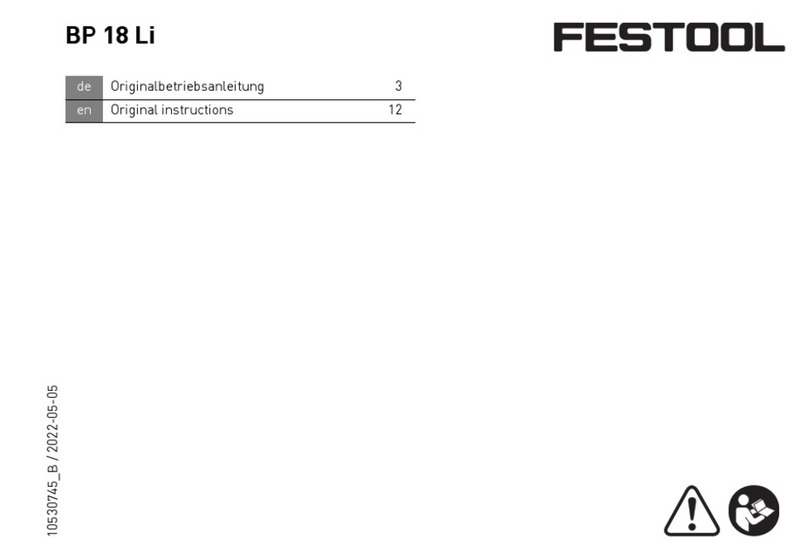 Festool BP 18 Li Series Original instructions Festool BP 18 Li Series Original instructions