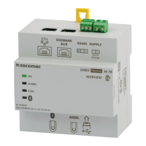 socomec DIRIS Digiware M-50 quick start guide