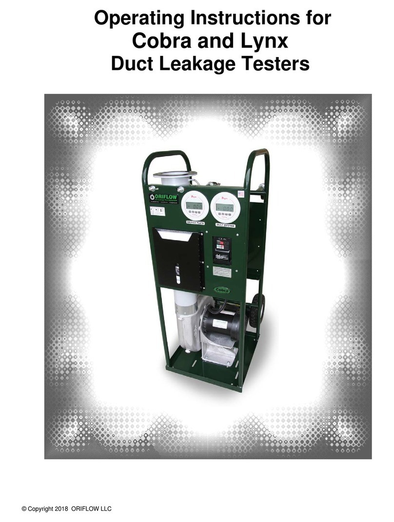 Oriflow Cobra User manual