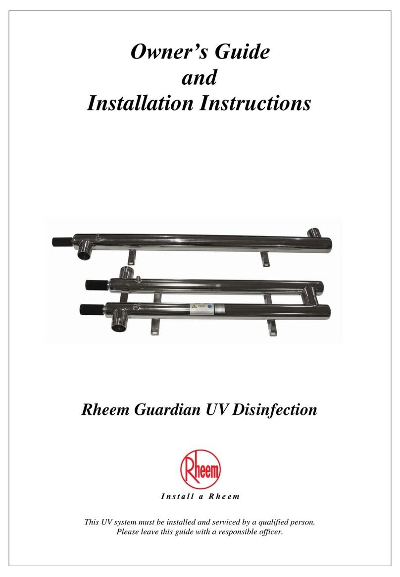Rheem 940001 Owner's guide and installation instructions Rheem 940001 Owner's guide and installation instructions
