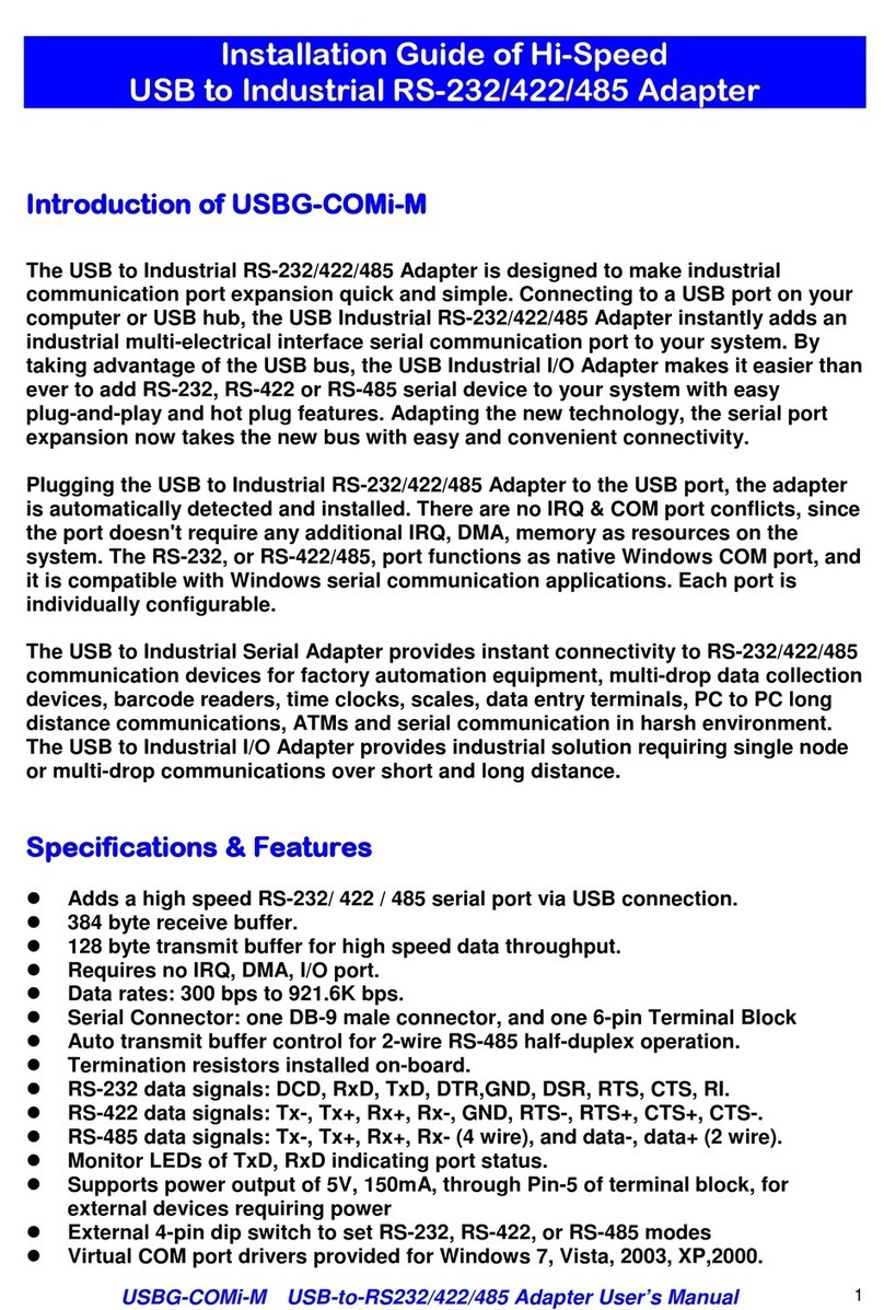Titan Electronics USBG-COMi-M installation guide