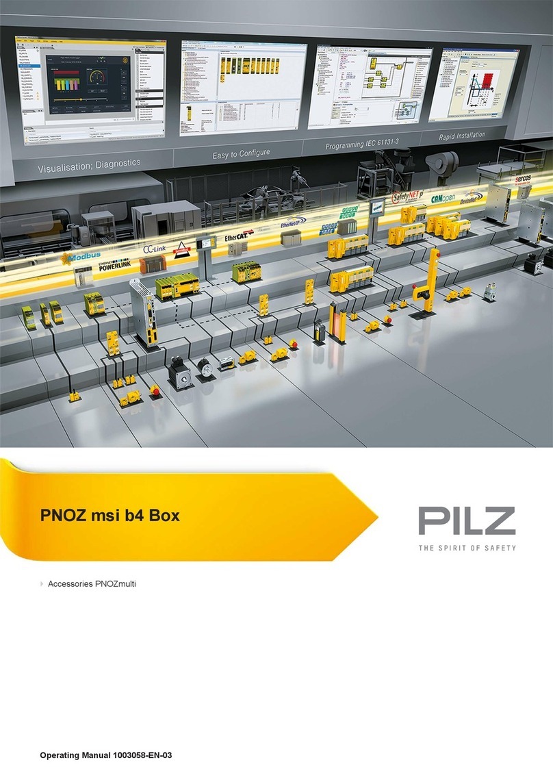Pilz PNOZ msi b4 Box User manual Pilz PNOZ msi b4 Box User manual