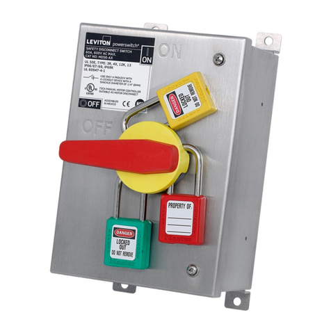 Leviton powerswitch MDS3-AX quick start guide Leviton powerswitch MDS3-AX quick start guide