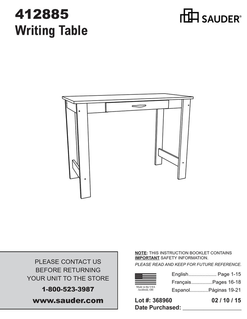 Sauder 412885 User manual