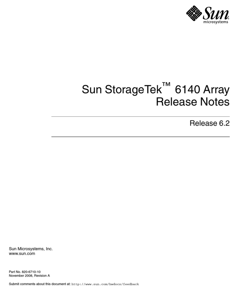 Sun Microsystems StorageTek 6140 Array Release notes