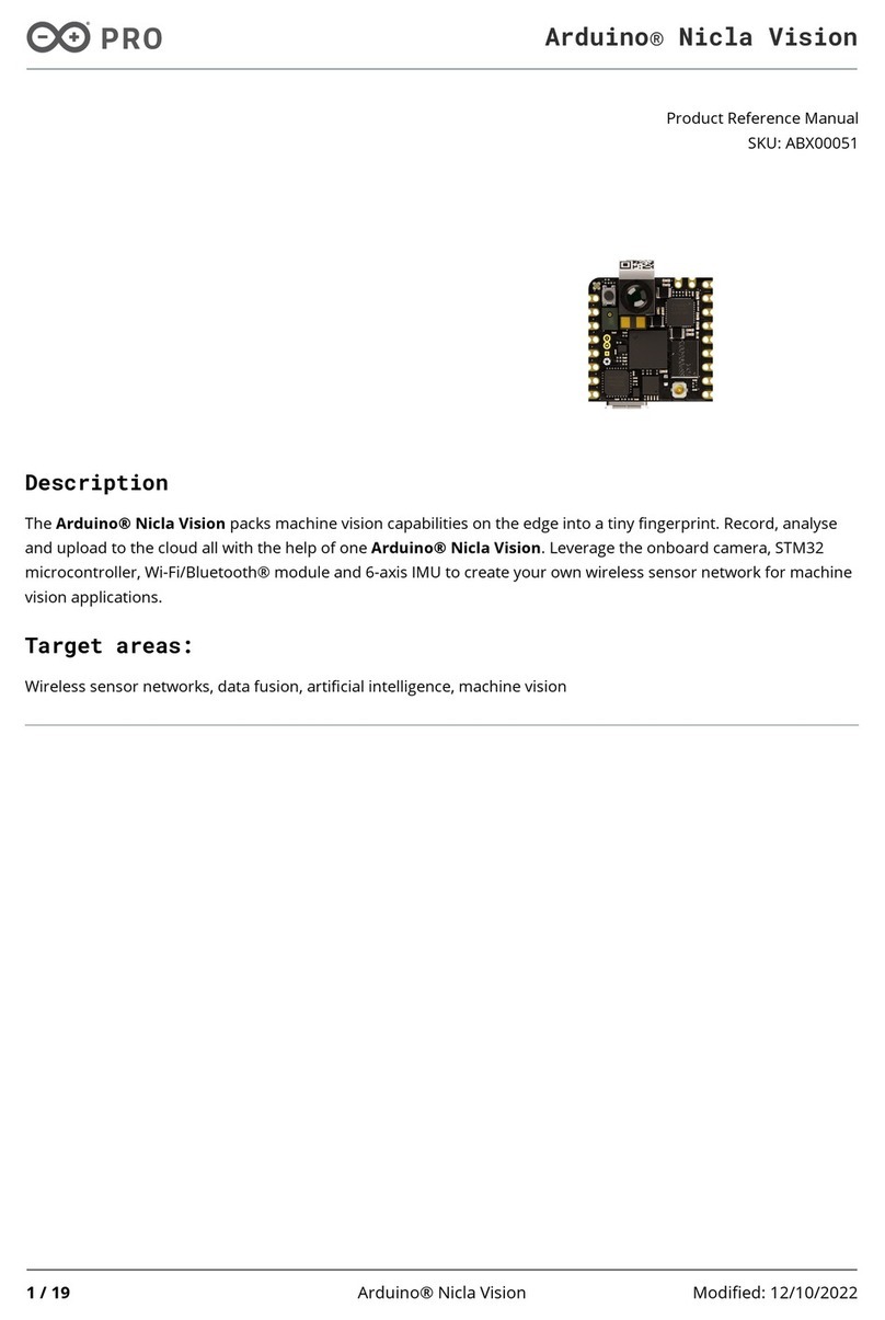 Pro Arduino Nicla Vision User manual