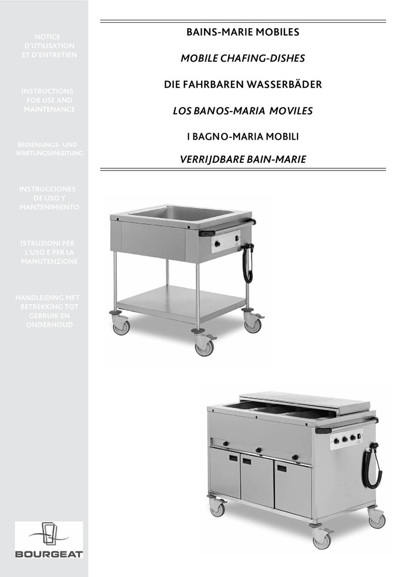 Bourgeat 872002 Instructions for use and maintenance Bourgeat 872002 Instructions for use and maintenance