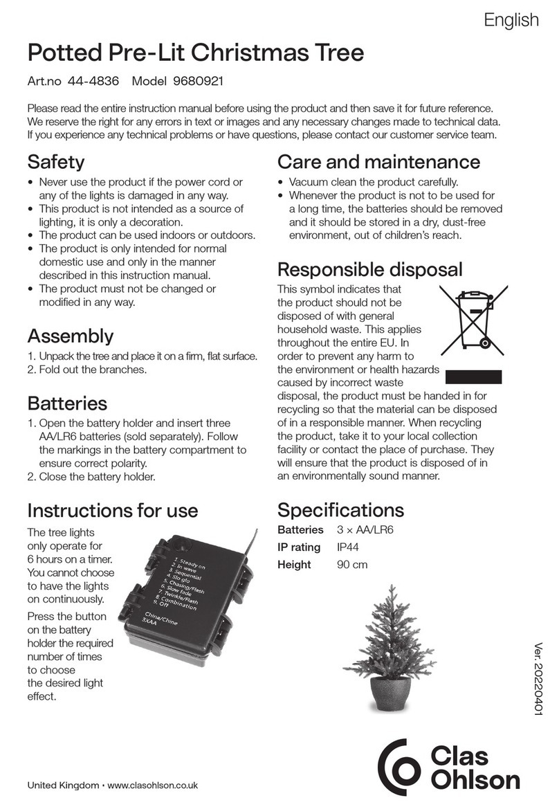 Clas Ohlson 9680921 instruction manual