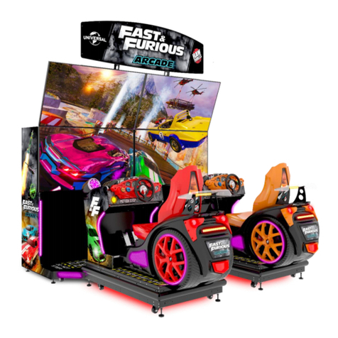 Raw Thrills Fast and Furious Arcade Operator's manual