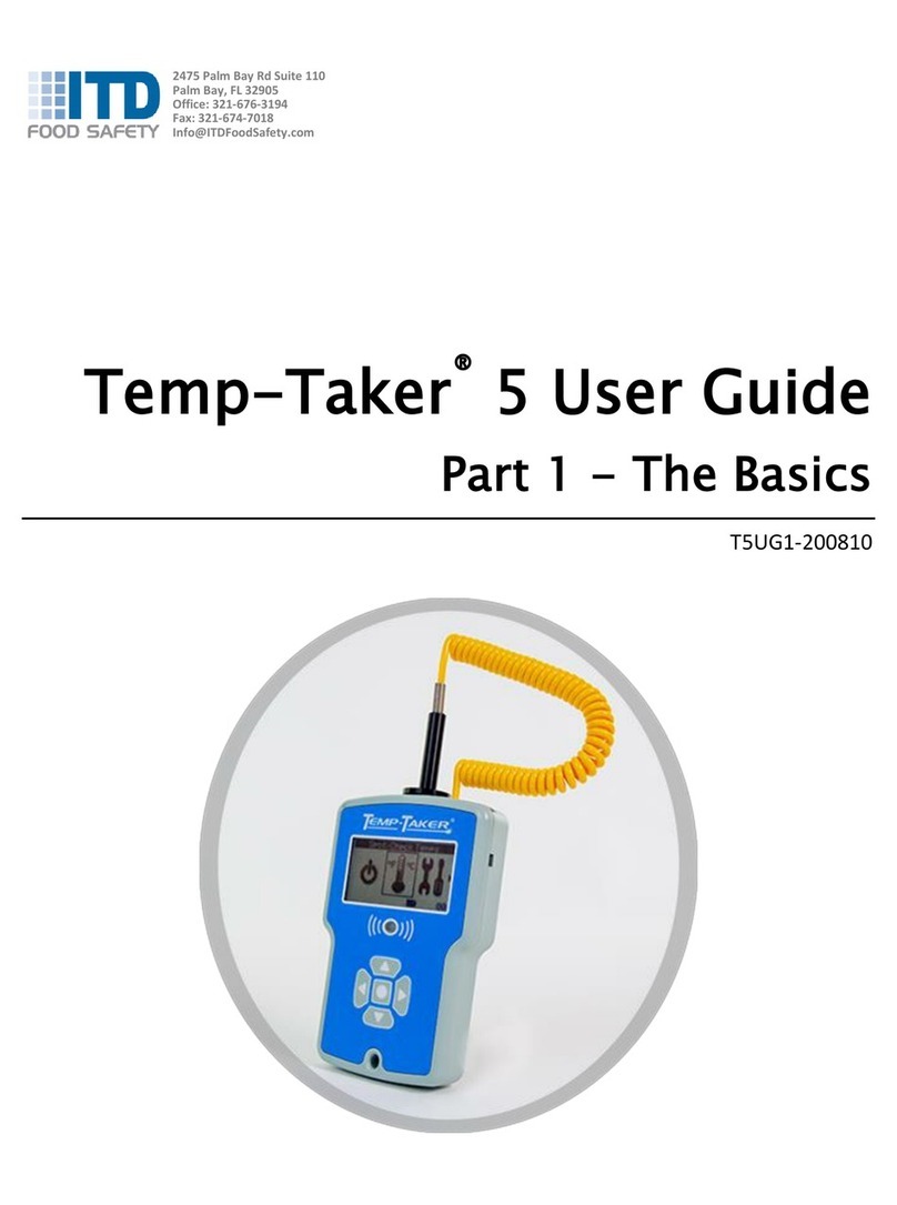 ITD Food Safety Inc. Temp-Taker 5 user guide