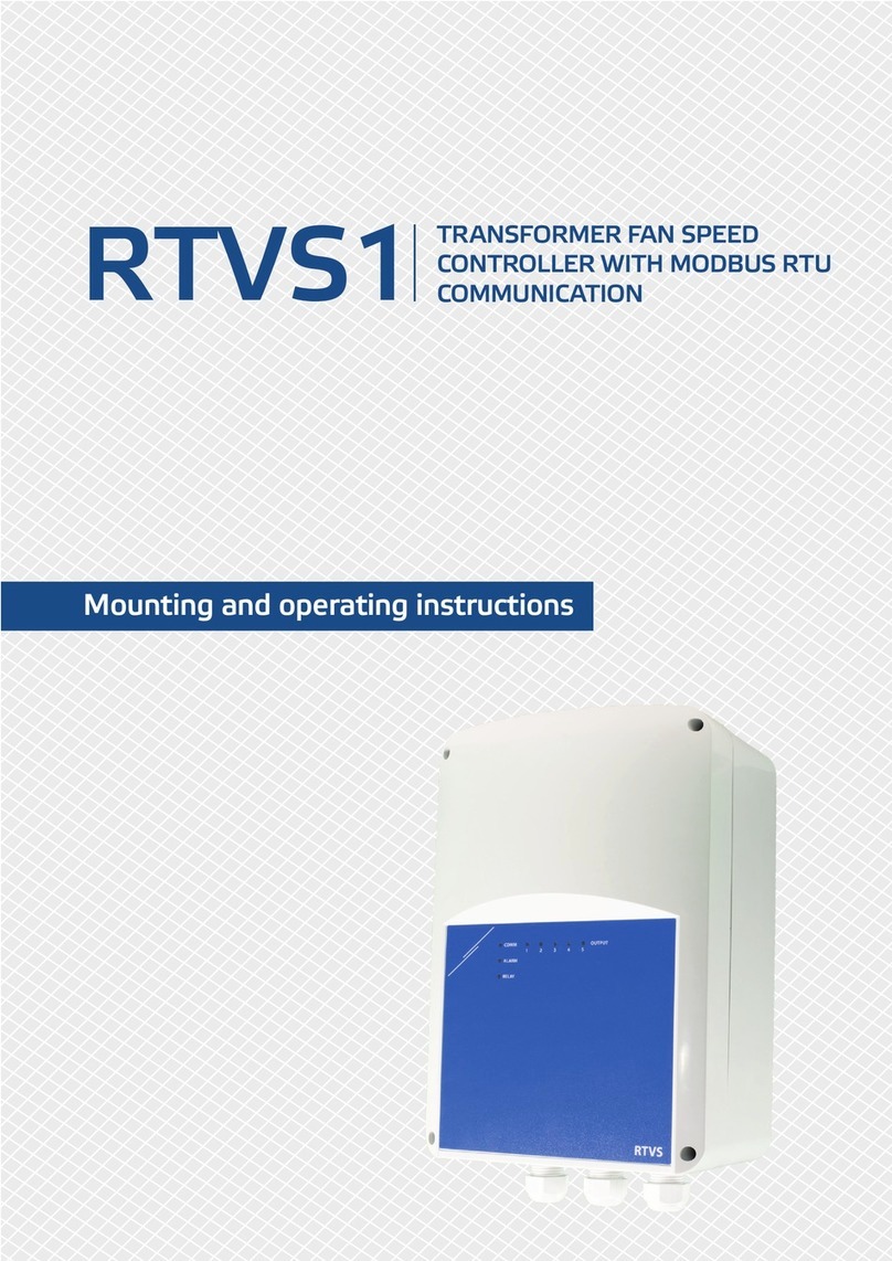 Sentera Controls RTVS1 Mounting and operating instructions