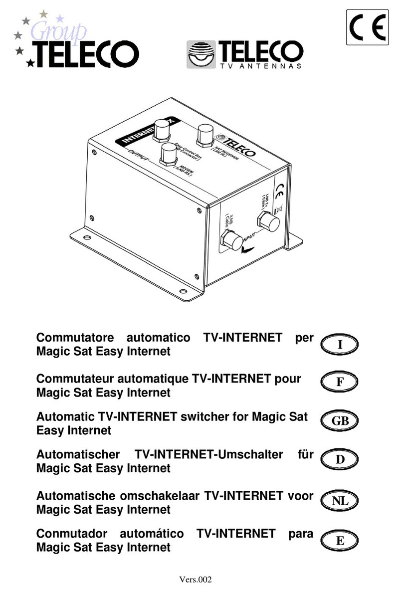 Teleco TV-INTERNET manual