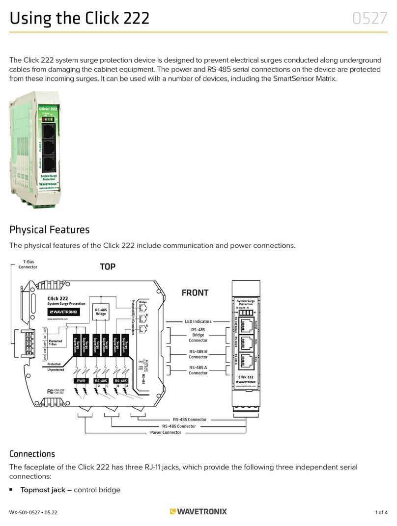 Wavetronix Click 222 User manual