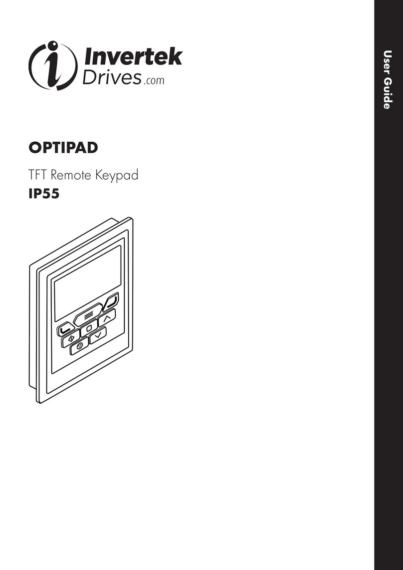 Invertek Drives OPTIPAD IP55 user guide