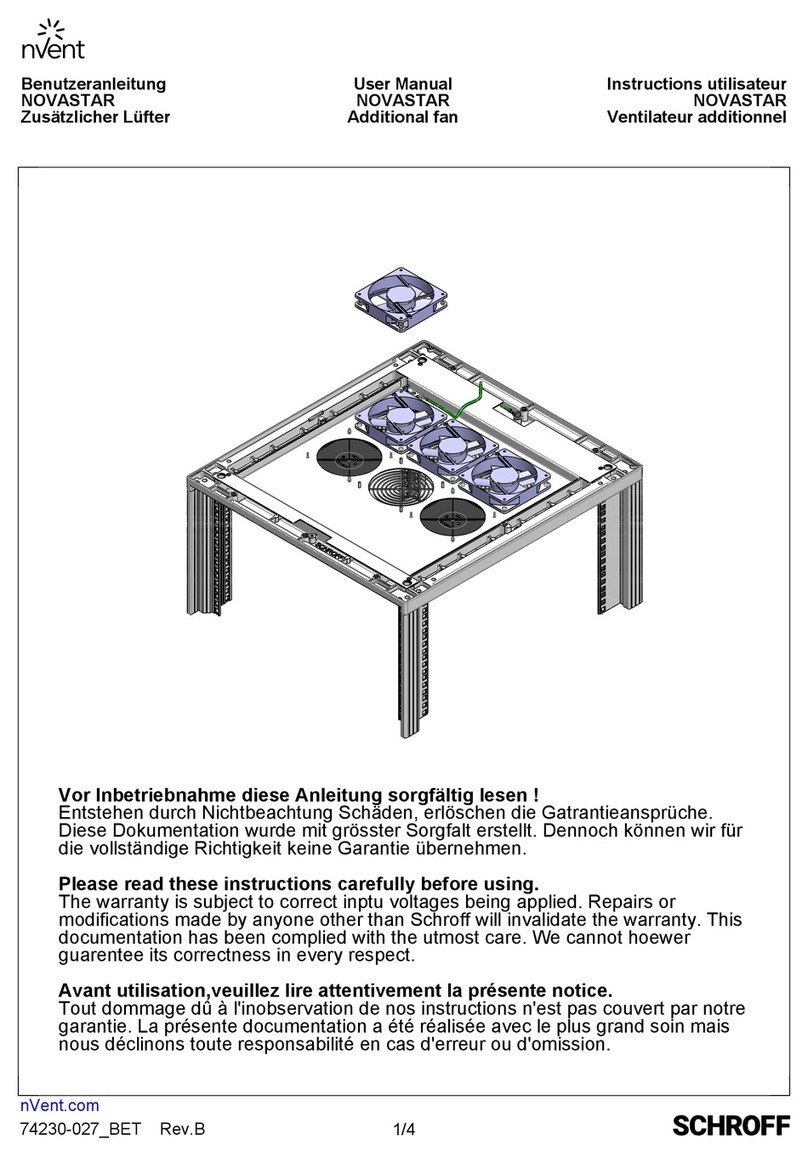 schroff nVent Novastar Fan user manual