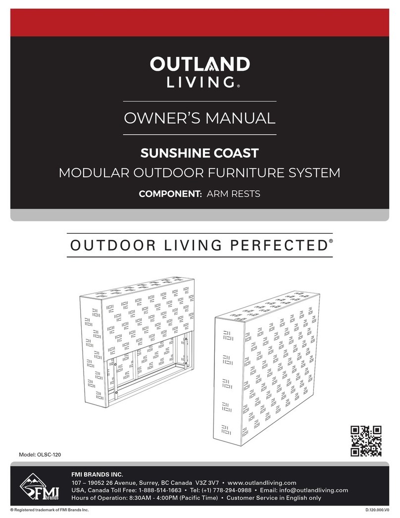 Outland Living SUNSHINE COAST owner's manual