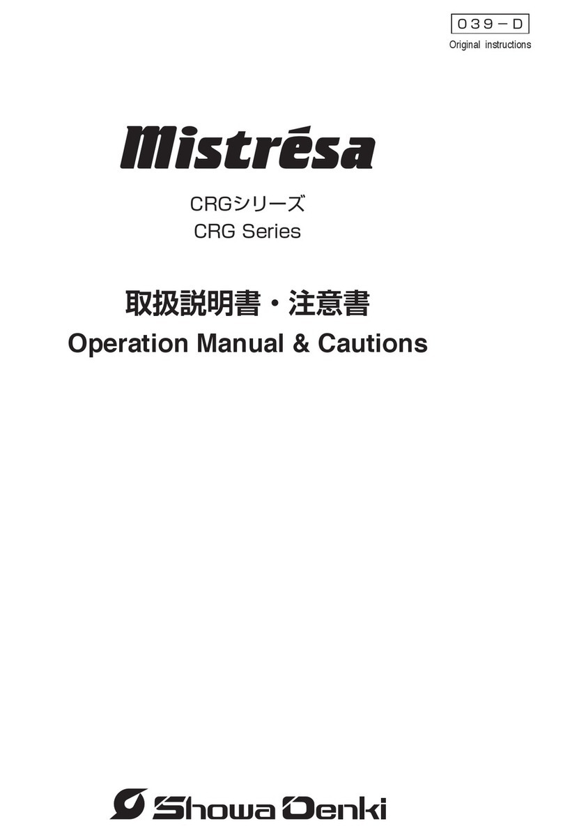 Showa Denki Mistresa CRG Series Operation Manual & Cautions Showa Denki Mistresa CRG Series Operation Manual & Cautions