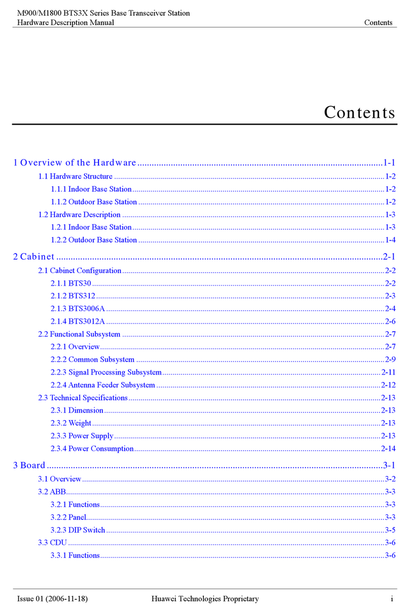 Huawei BTS3 Series Hardware Description Manual