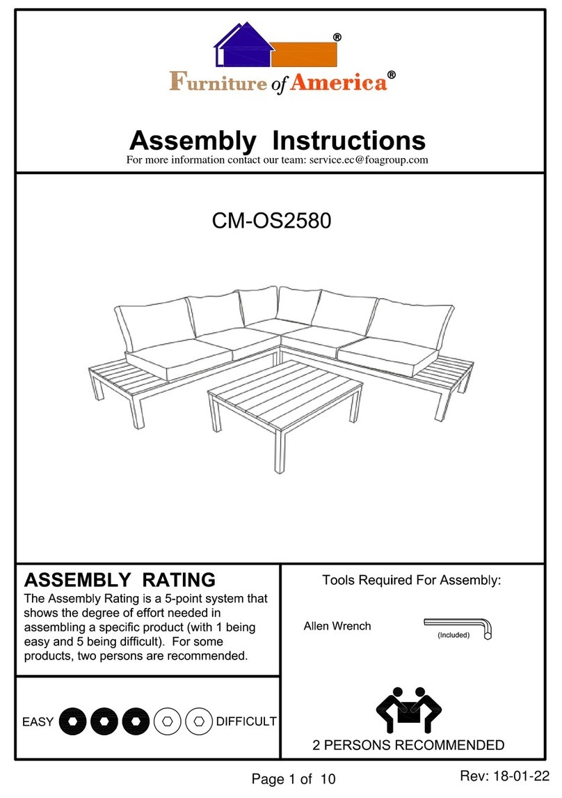 Furniture of America Winona CM-OS2580 Assembly instructions Furniture of America Winona CM-OS2580 Assembly instructions