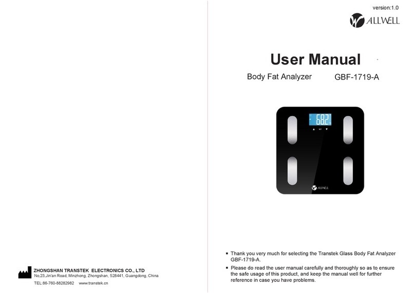 AllWell GBF-1719-A user manual