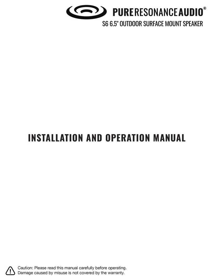 Pure Resonance Audio S6 User manual