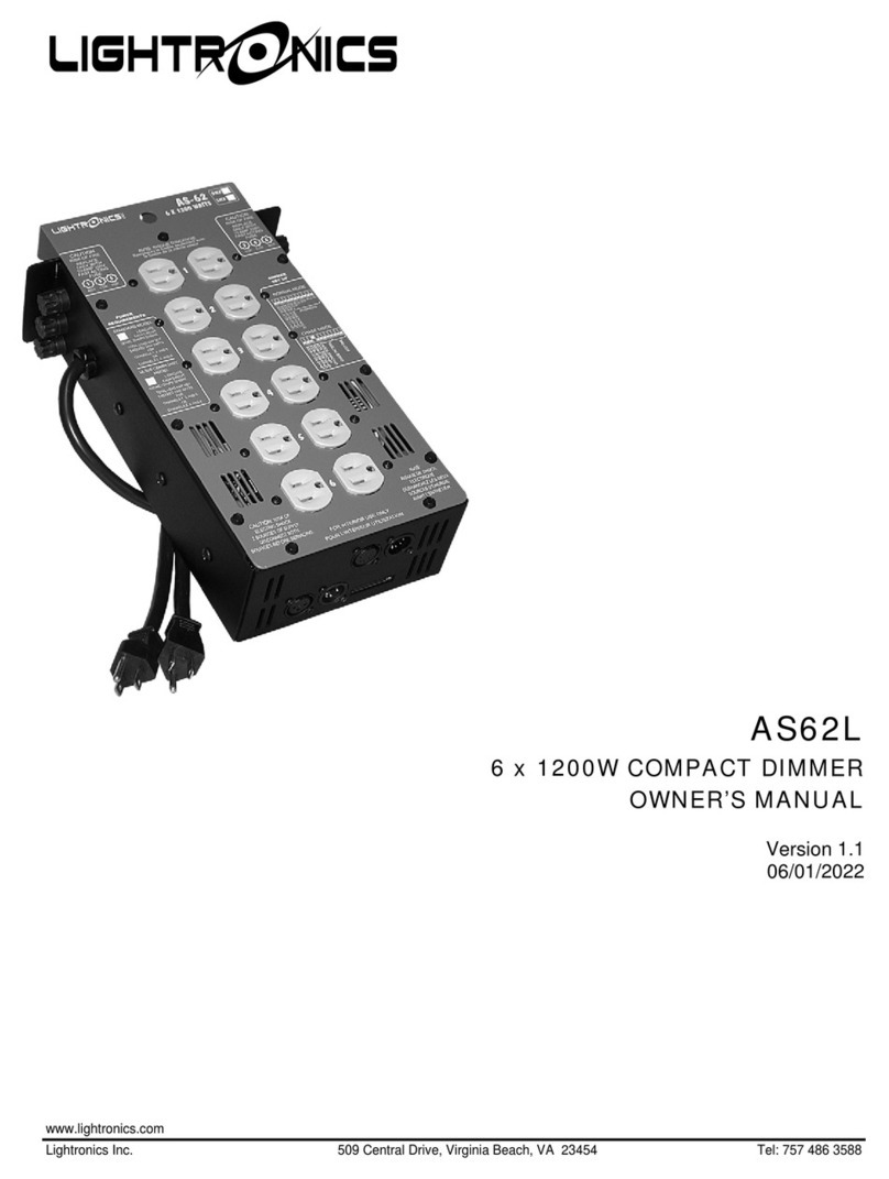 Lightronics AS Series owner's manual
