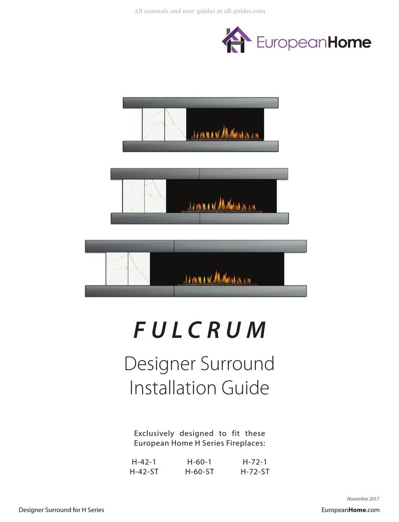 European Home FULCRUM H Series installation guide European Home FULCRUM H Series installation guide