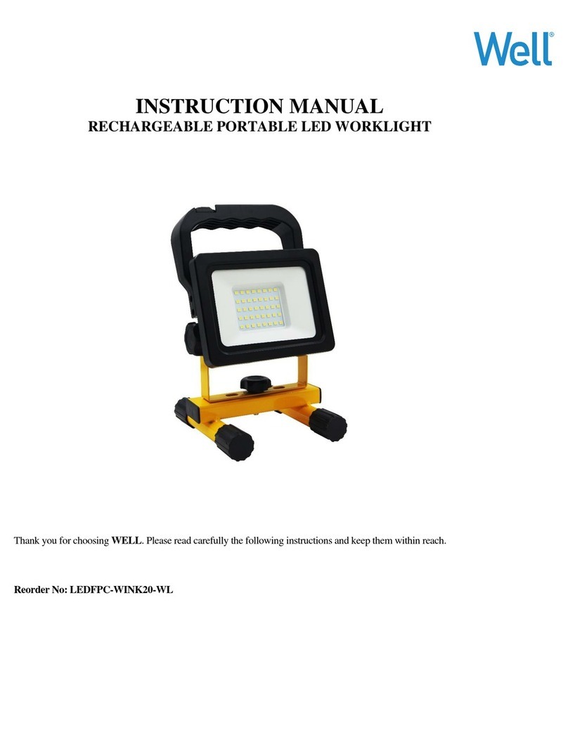 Well LEDFPC-WINK20-WL instruction manual