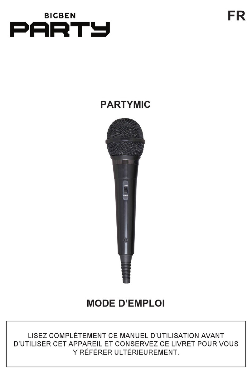 Bigben PARTY PARTYMIC operating instructions
