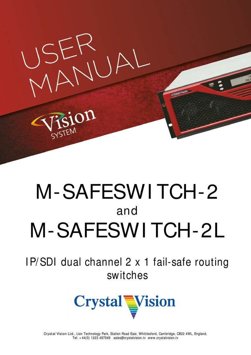 Crystal Vision M-SAFESWITCH-2 User manual