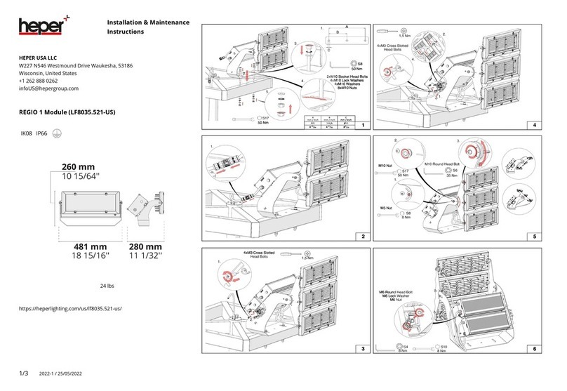 HEPER REGIO Installation and operating instructions HEPER REGIO Installation and operating instructions